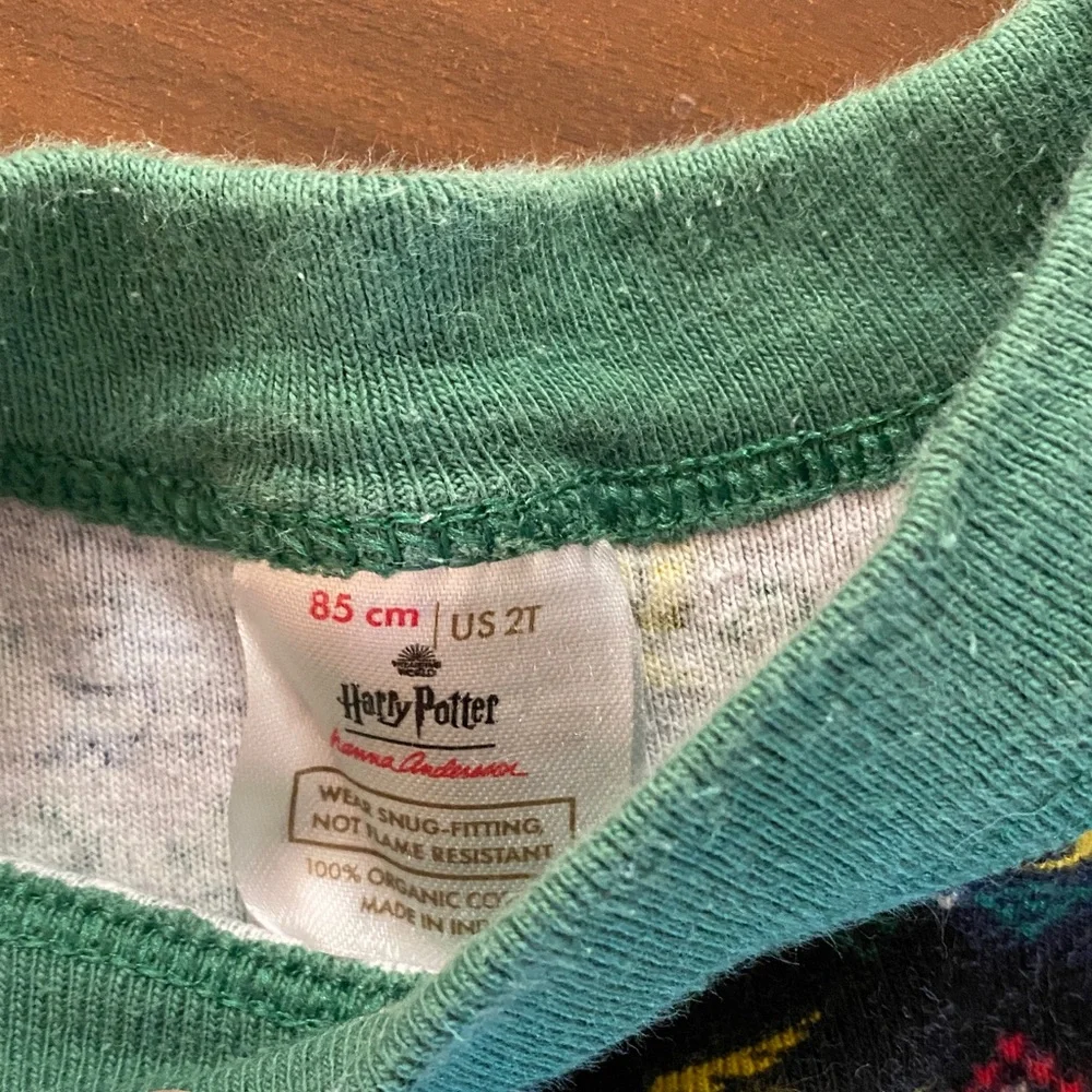 Hanna Andersson Harry Potter Kids Long John Pajama Top. Size 2T